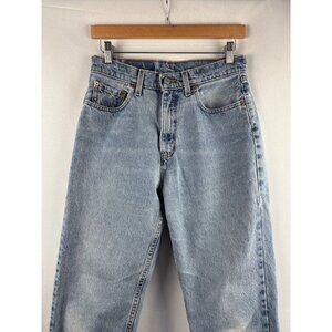 Levis 560 Womens Loose Fit Straight Leg Jeans Size 8 Regular Light Blue Denim